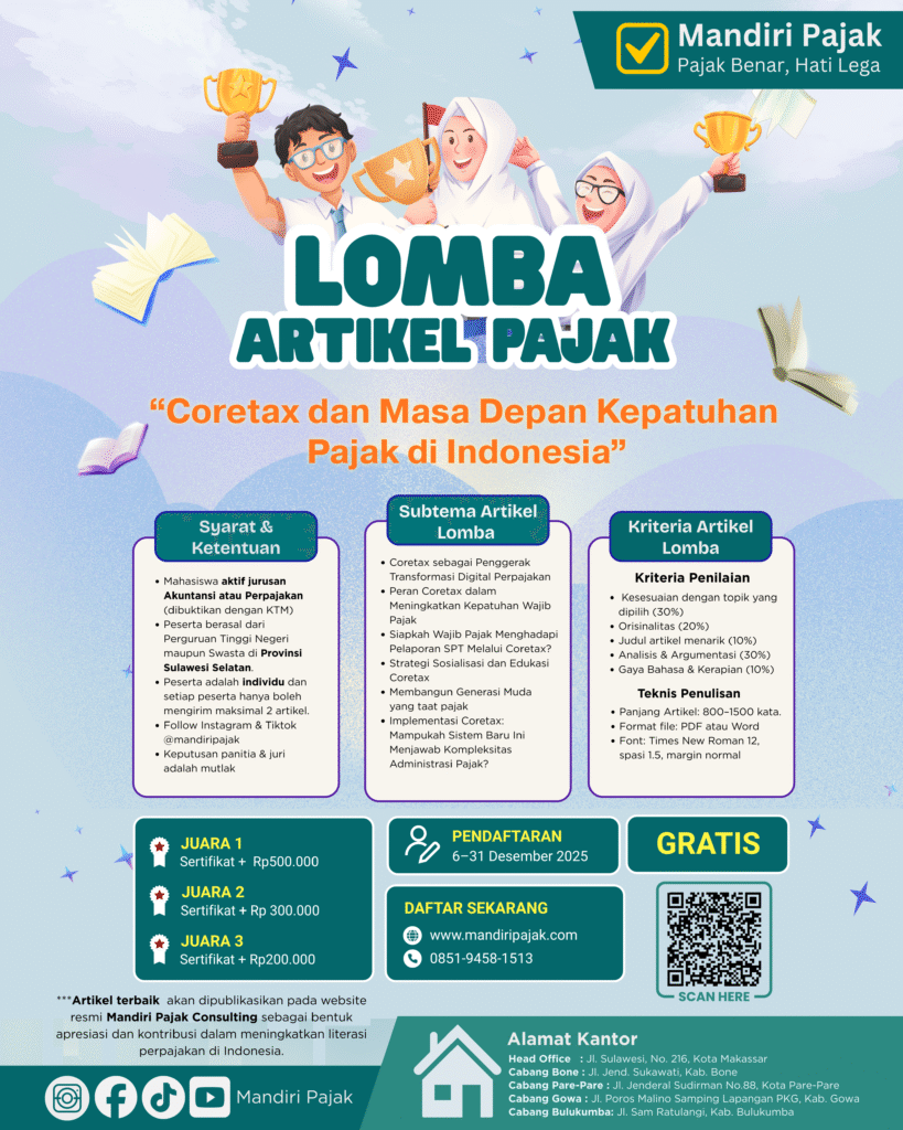 Lomba Artikel Pajak 2025